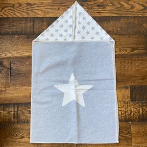 NEW David Fussenegger soft hooded baby blanket